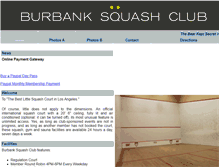 Tablet Screenshot of burbanksquash.com